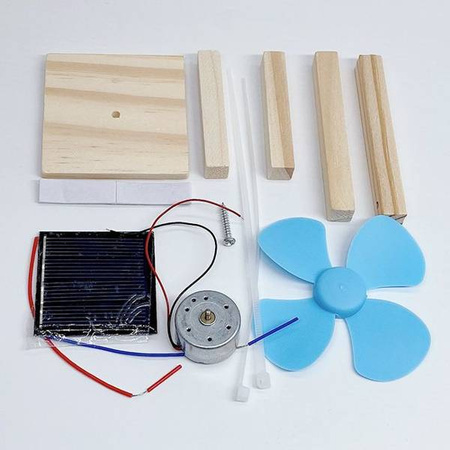 Wentylator na energię słoneczną - DIY - Drewniana Zabawka Edukacyjna