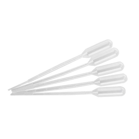 Pipeta Plastikowa - Zakraplacz Dozownik Pipetka 2ml 100 sztuk Z Podziałką