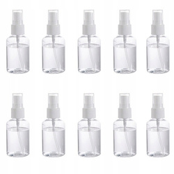 Przenośna Fiolka z Rozpylaczem 50ml - Plastikowa Buteleczka do Kosmetyków i Perfum