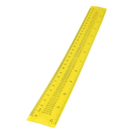 Elastyczna Linijka 30cm - Giętka - Z Tabliczką Mnożenia - Mix kolorów 